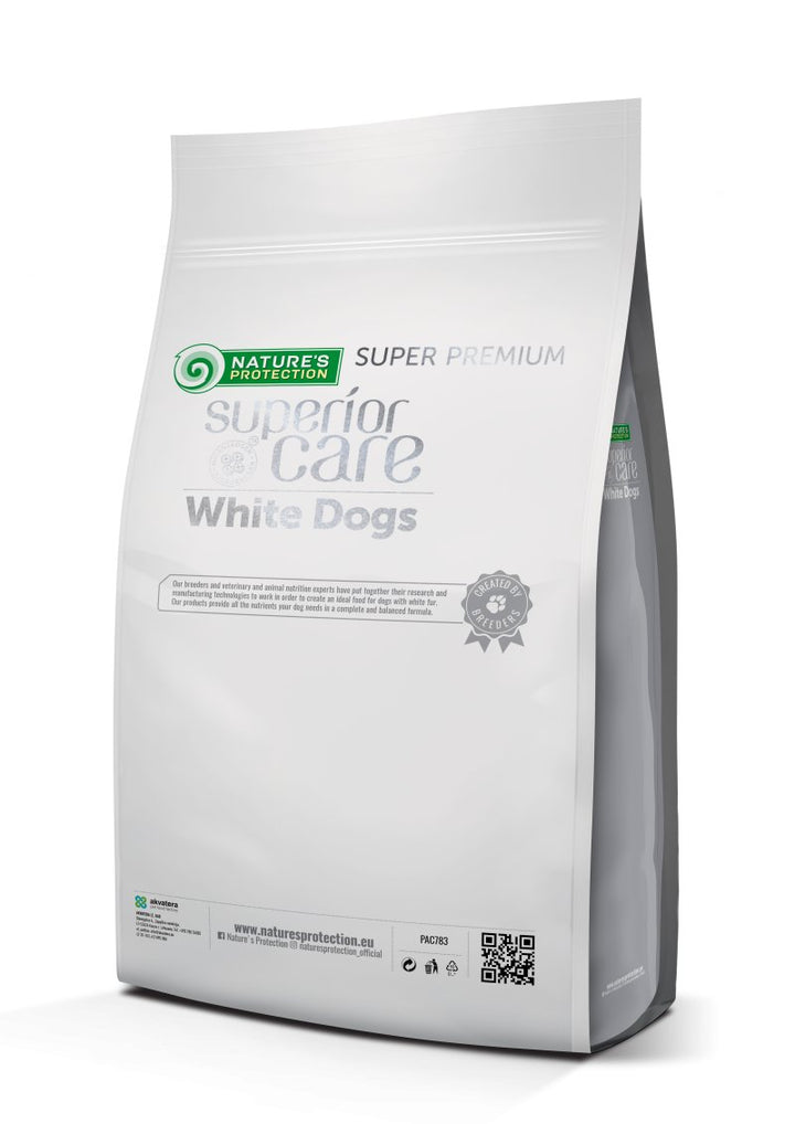 CLEARANCE Nature's Protection Superior Care White Dogs Grain - Free Dry Dog Food For Adult Small and Mini Breeds Dogs, Salmon - SuperiorCare.Pet