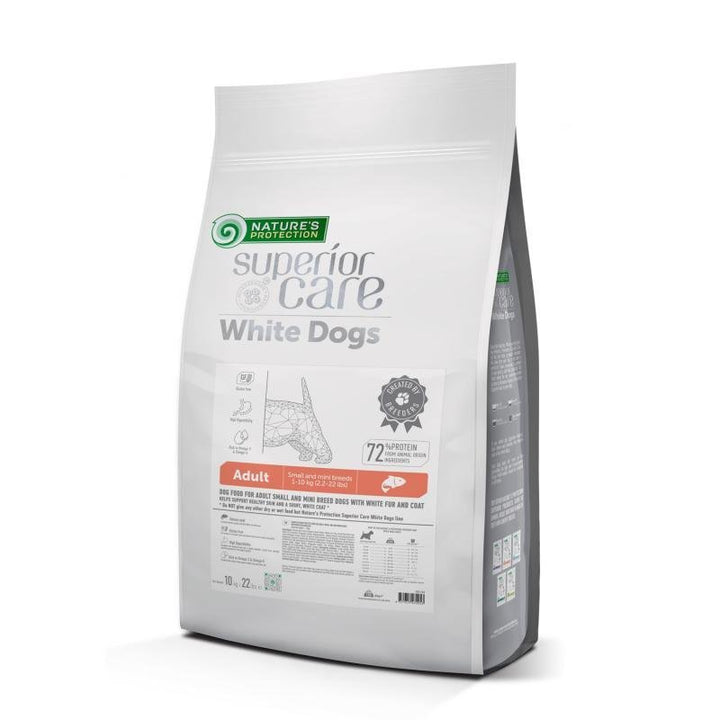 CLEARANCE Nature's Protection Superior Care White Dogs Grain - Free Dry Dog Food For Adult Small and Mini Breeds Dogs, Salmon - SuperiorCare.Pet