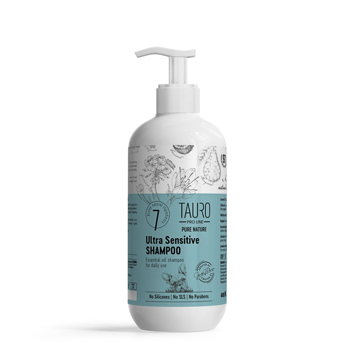 CLEARANCE Tauro Pro Line Pure Nature Ultra Sensitive Dog & Cat Shampoo For Sensitive Skin & Coat Daily Care With Essential Oils - SuperiorCare.Pet