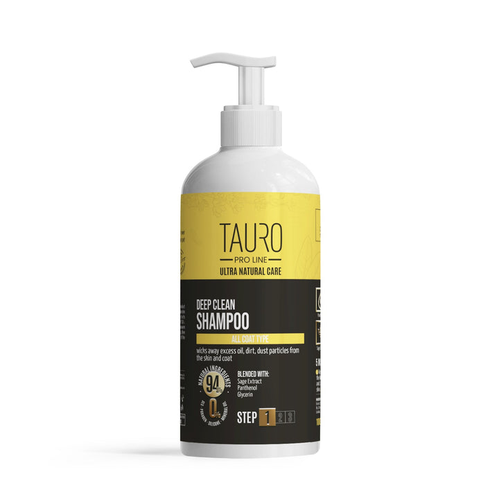 CLEARANCE Tauro Pro Line Ultra Natural Care deep clean shampoo for dogs and cats skin and coat - SuperiorCare.Pet