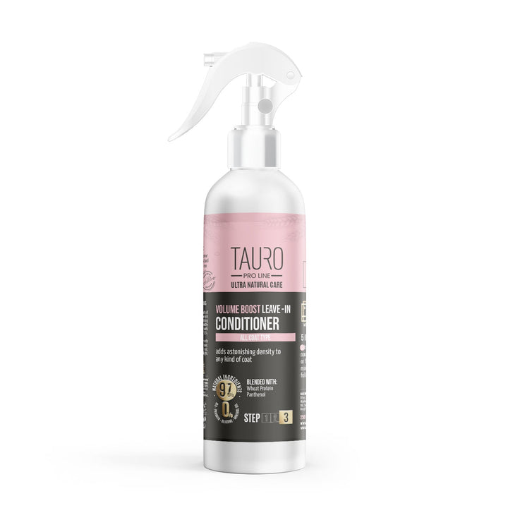 CLEARANCE Tauro Pro Line Ultra Natural Care spray volume boost leave - in conditioner for dogs and cats coat - SuperiorCare.Pet