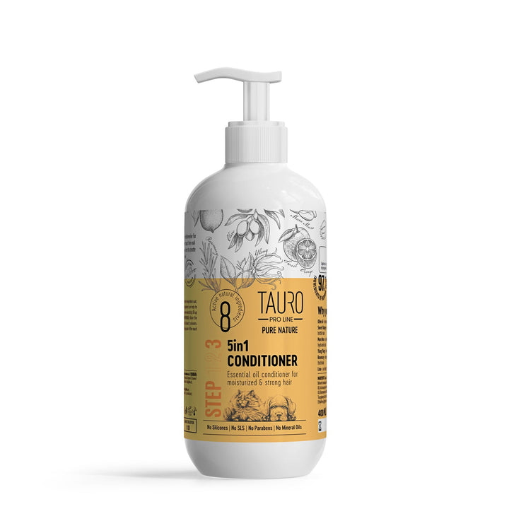 Tauro Pro Line Pure Nature 5in1, moisturizing coat conditionier for dogs and cats - SuperiorCare.Pet